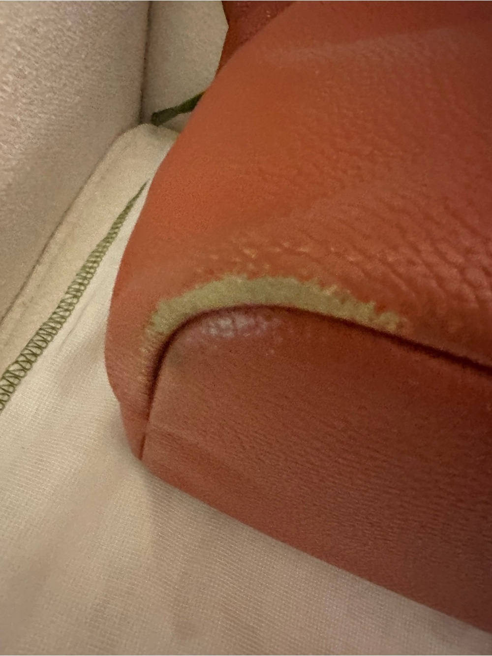 Vintage Longchamp Orange Leather Pliage Tote Bag and Dust Bag - Picture 9 of 11